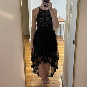 Bebe High Low Black Dress Size 0